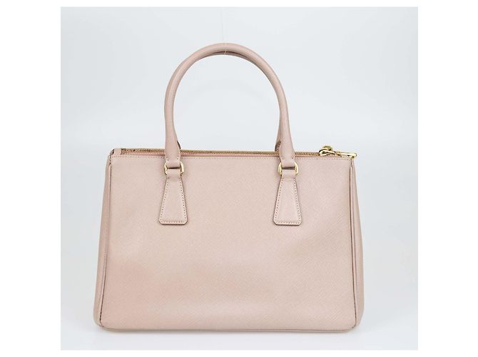 Prada Beiger Saffiano Lux Alter Mittelgroßer Galleria Tote - Ansicht 3