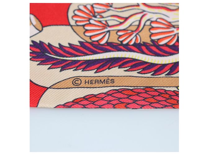 Hermès Hermes Twilly mit Multicolor Exposition Universelle Druck Mehrfarben - Ansicht 3