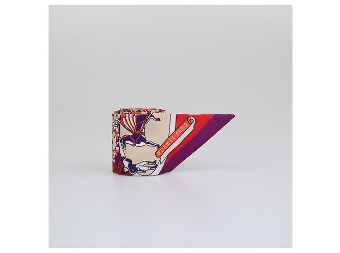 Hermès Hermes Twilly mit Multicolor Exposition Universelle Druck Mehrfarben - Ansicht 4