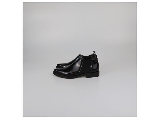 Botines Chelsea de charol negro Brunello Cucinelli - vista 4