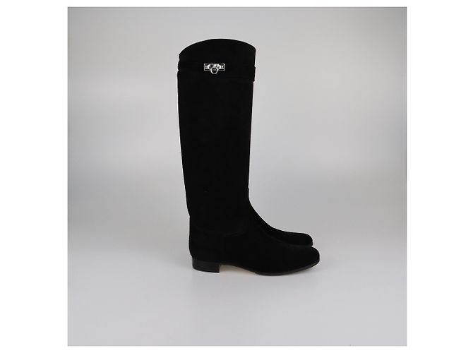 Botas Altas Collier De Chien Negras de Hermès Negro - vista 3