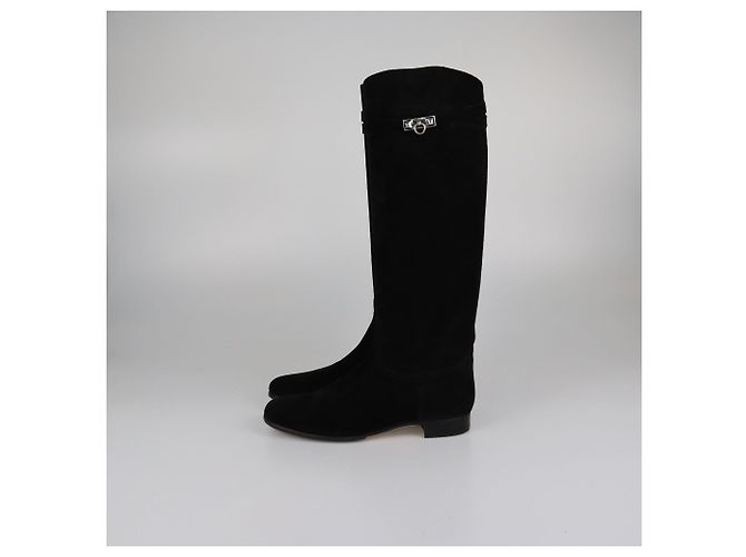 Botas Altas Collier De Chien Negras de Hermès Negro - vista 4