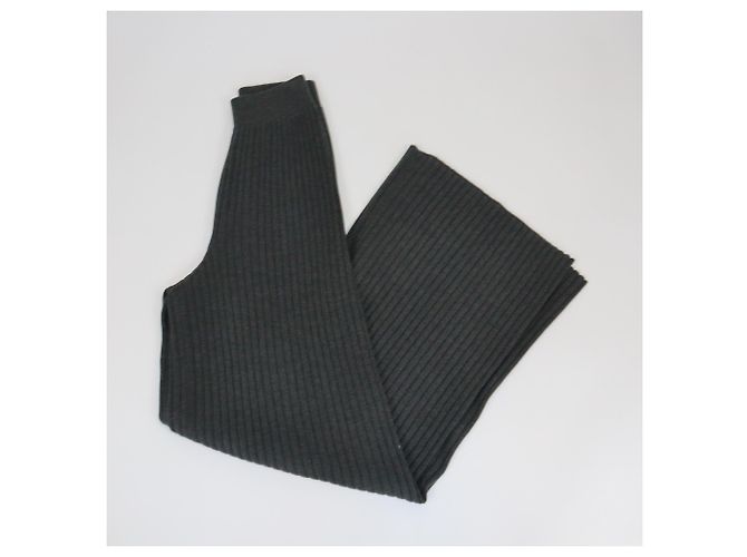 Autre Marque Dunkelgraue Strickhose mit elastischem Bund von Stella McCartney Anthrazitgrau - Ansicht 3