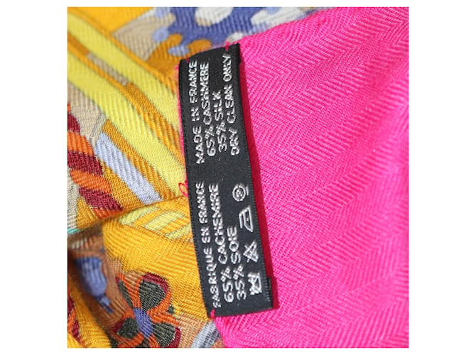 Sciarpa Sellier Bouquets Multicolori Hermès Multicolore - vista 6