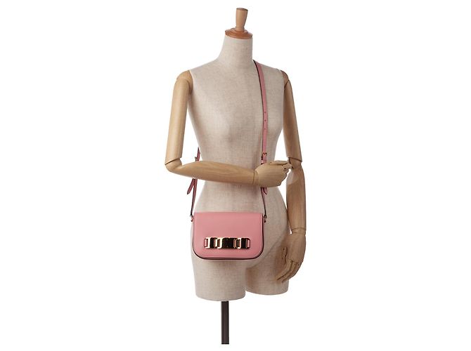 Borsa a tracolla Prada City in vitello rosa - vista 10