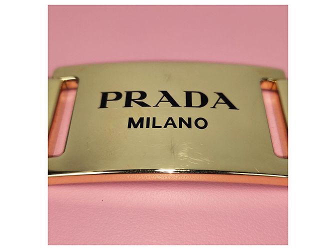 Borsa a tracolla Prada City in vitello rosa - vista 6
