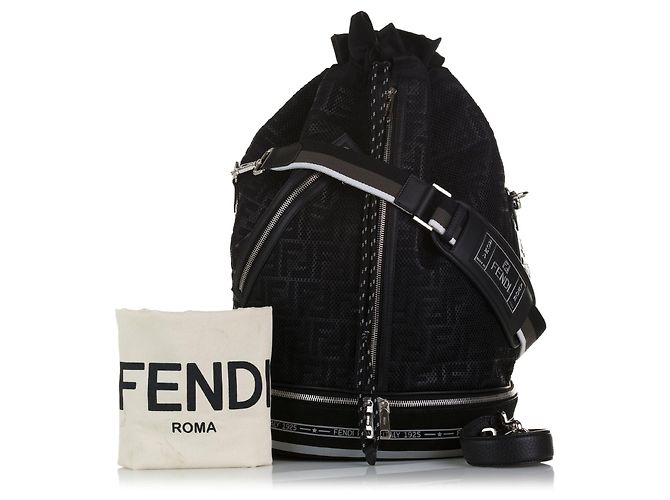 Fendi Grande Holdall Mon Tresor Zucca Nero - vista 11
