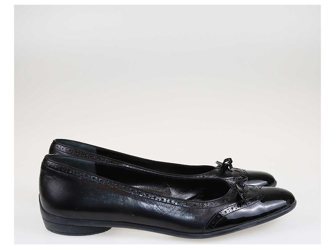 Ballerine Nere con Fiocco Salvatore Ferragamo Nero - vista 3