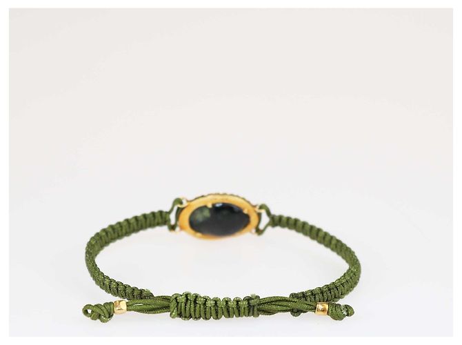 Autre Marque Bracciale in macramè verde Geode di Kimberly McDonald - vista 2