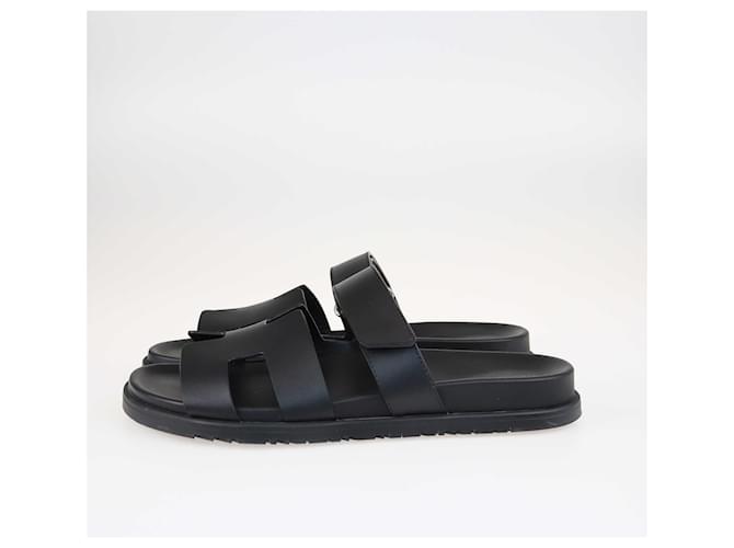 Sandali Chypre Neri Hermès Nero - vista 5