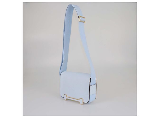 Borsa Geta in capra Mysore Bleu Brume di Hermès - vista 2