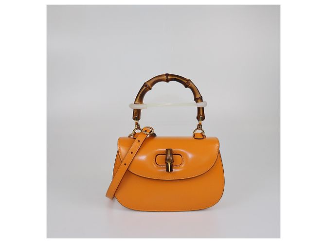 Sac à main Gucci Tan Small Bamboo 1947 - vue 2