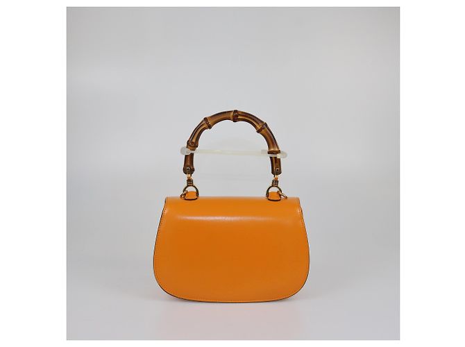 Sac à main Gucci Tan Small Bamboo 1947 - vue 4
