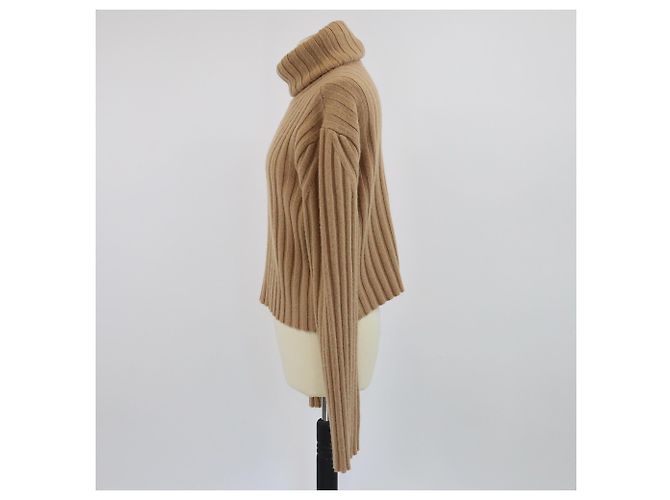 Gucci brauner Langarm-Pullover mit Rollkragen - Ansicht 2
