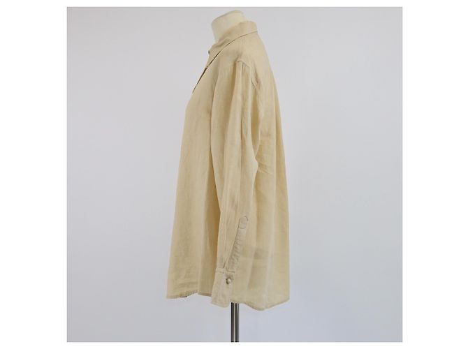 Chloé Camisa de manga larga con botones de perla marrón claro Chloe - vista 2