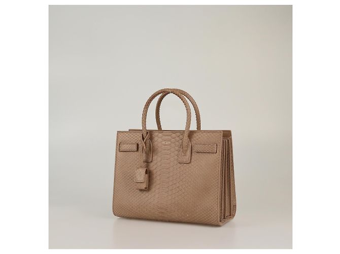 Borsa Tote Classica Baby Beige Sac De Jour Saint Laurent - vista 3