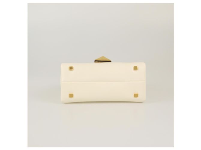 Borsa a mano Valentino Mini One Stud avorio - vista 5
