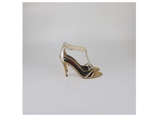 Sandali T-Strap Oro Carolina Herrera - vista 3
