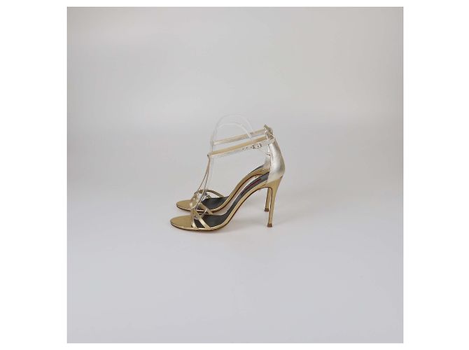 Sandali T-Strap Oro Carolina Herrera - vista 4
