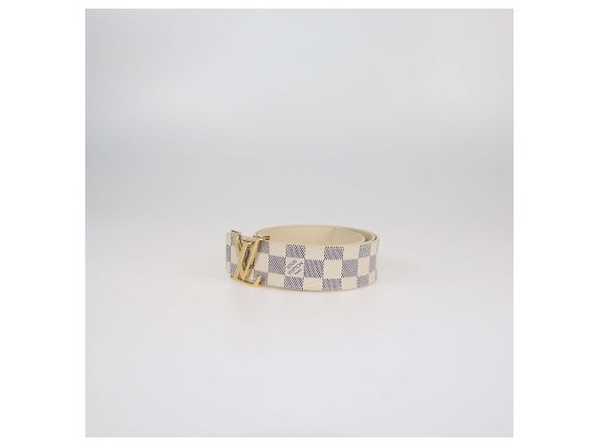 LV Initiales Gürtel aus Damier Azur Canvas von Louis Vuitton 80 - Ansicht 3