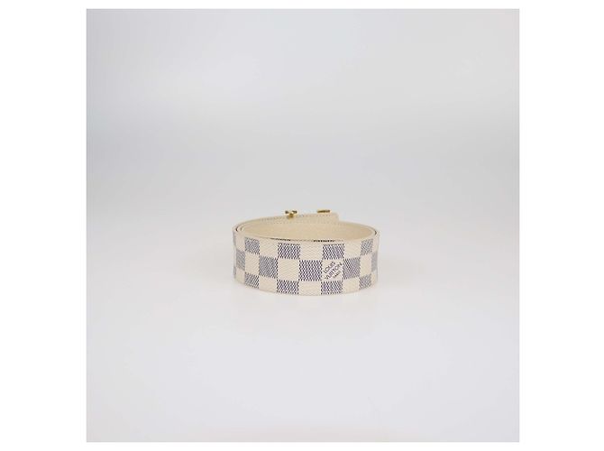 LV Initiales Gürtel aus Damier Azur Canvas von Louis Vuitton 80 - Ansicht 4