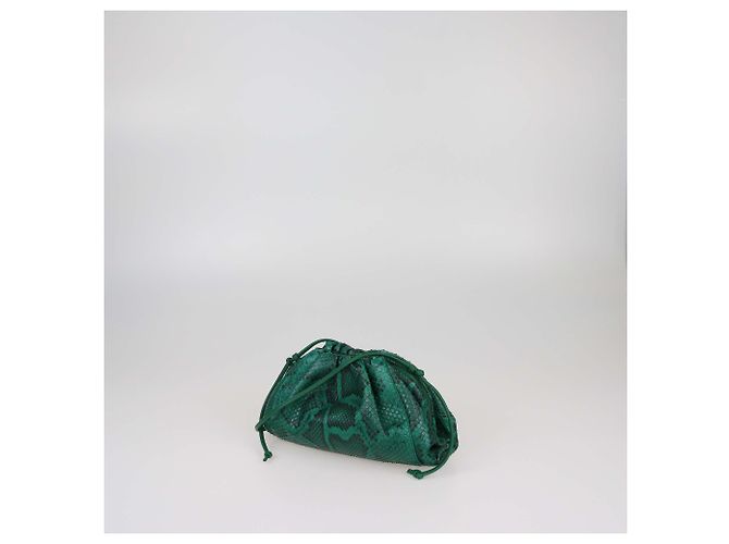 Borsa Mini The Pouch Verde Bottega Veneta - vista 2