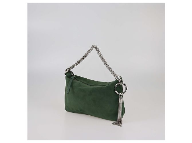 Borsa Clutch Callie Verde Jimmy Choo - vista 2