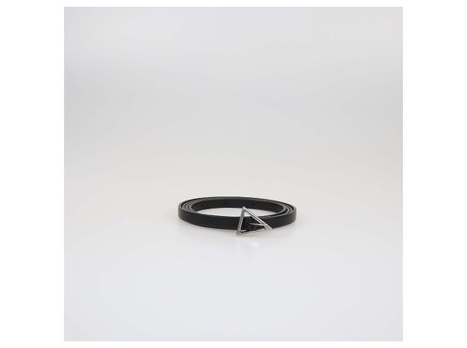 Cinto triangular preto skinny Bottega Veneta - vista 2
