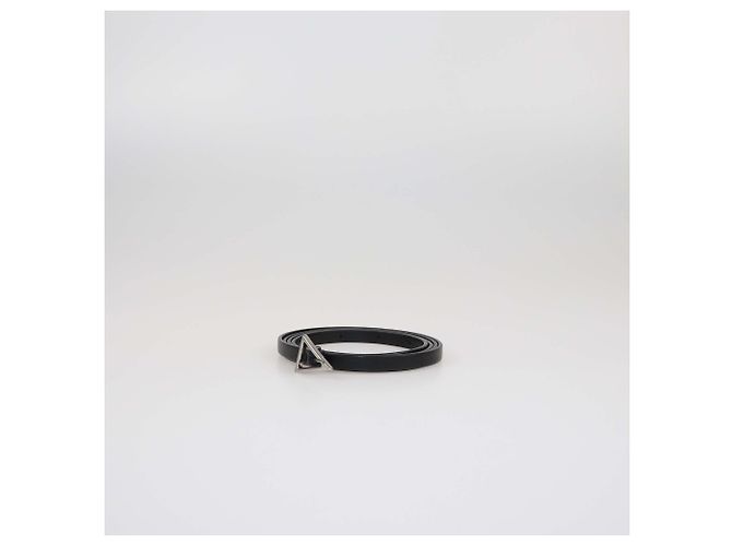 Cinto triangular preto skinny Bottega Veneta - vista 3