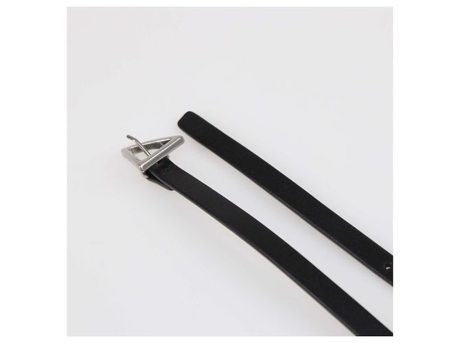 Cinto triangular preto skinny Bottega Veneta - vista 6