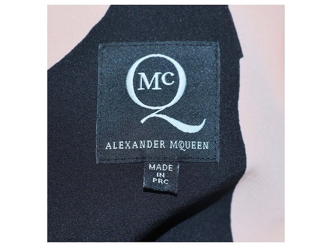 Top Peplum con Stampa Teschio Rosa/Nero Alexander McQueen - Ansicht 5