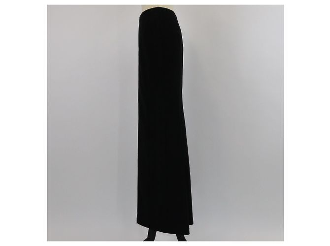 Thierry Mugler Mugler Black Zip Front Maxi Skirt - view 2