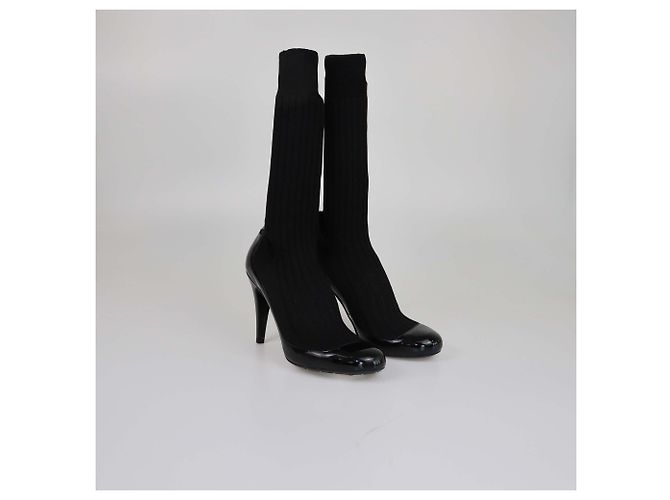 Pumps Neri a Calza Chanel Nero - vista 2
