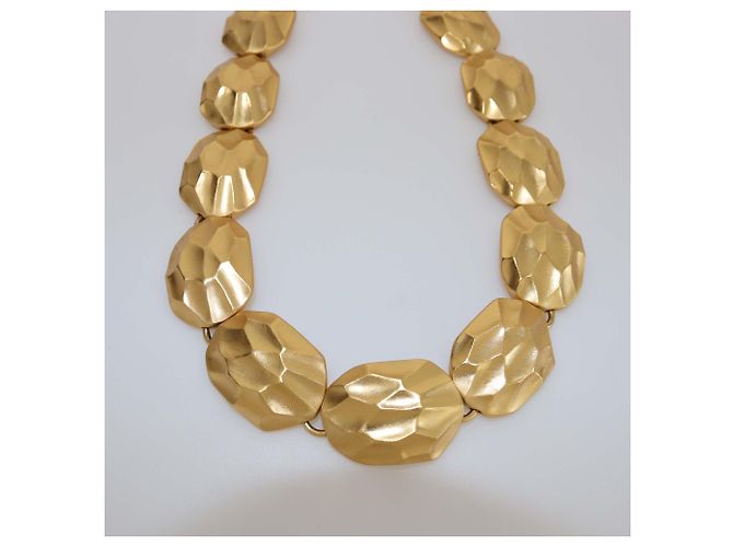 Collana a maglie a forma di nido d'ape in tono oro Yves Saint Laurent D'oro - vista 2