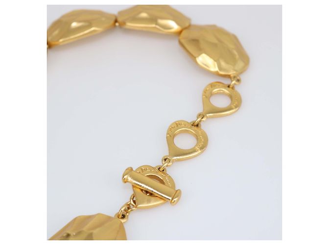 Collana a maglie a forma di nido d'ape in tono oro Yves Saint Laurent D'oro - vista 3