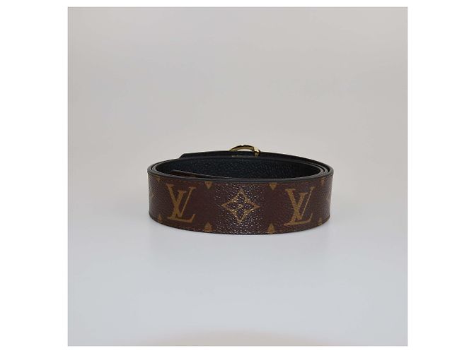 Cinturón reversible Louis Vuitton Monogram LV Circle negro - vista 2