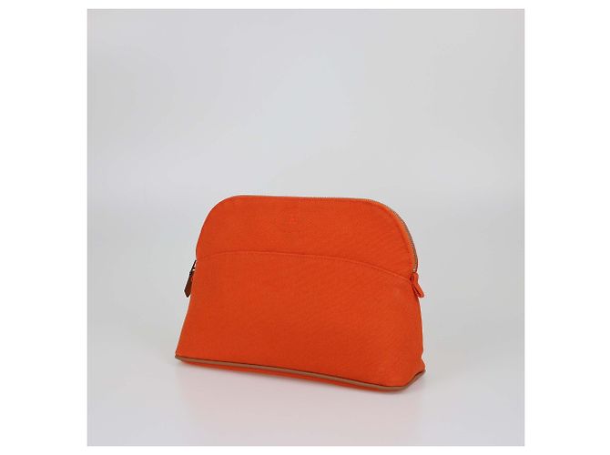 Hermès Orange Canvas Medium Bolide Case - Ansicht 2