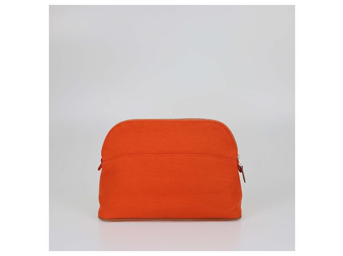 Hermès Orange Canvas Medium Bolide Case - Ansicht 3