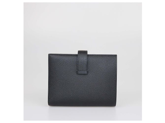 Portafoglio compatto Bearn in Epsom nero di Hermès - vista 3