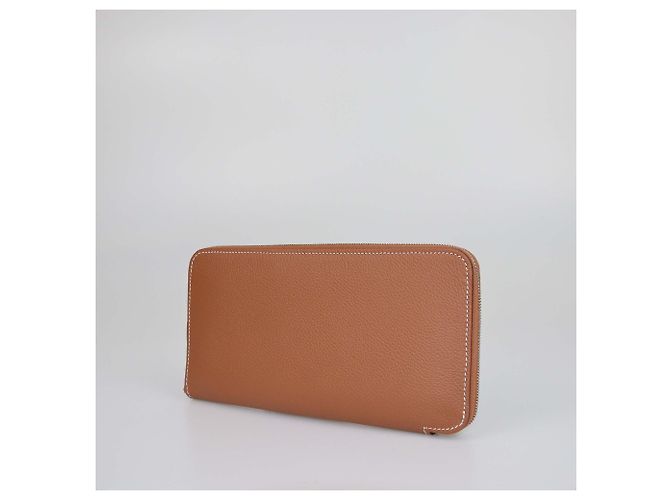 Hermès Gold Evercolor Seidenklassische Lange Brieftasche - Ansicht 2