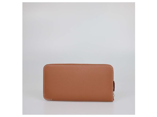 Hermès Gold Evercolor Seidenklassische Lange Brieftasche - Ansicht 3