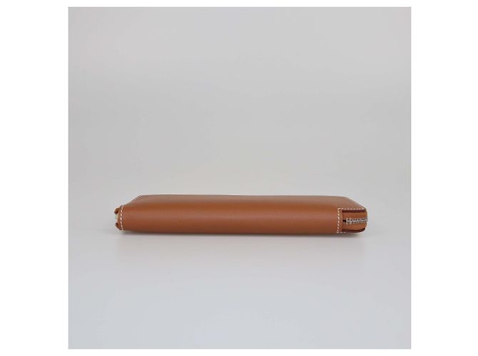 Hermès Gold Evercolor Seidenklassische Lange Brieftasche - Ansicht 4