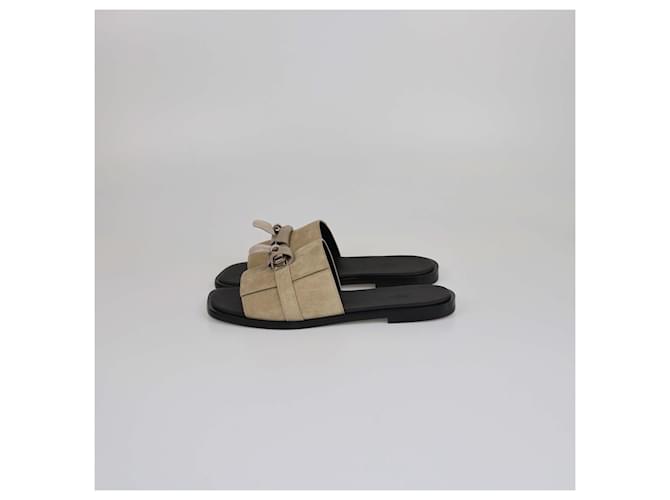 Hermès Sandali Gabriel Beige Hermes - vista 4