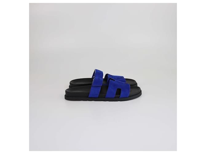 Sandali Chypre Blu Smalt Hermès - vista 3