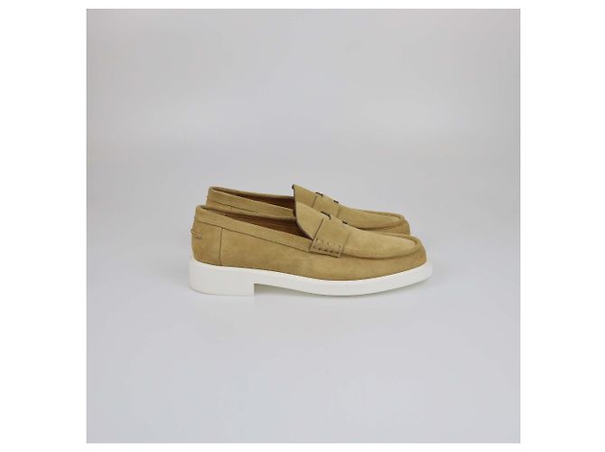 Mocassini Hermès Beige Albastre Guillaume - vista 3