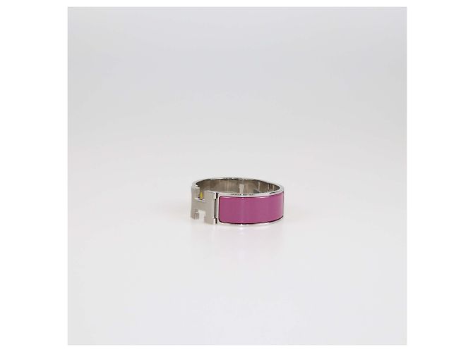 Bracelet PM Clic Clac H Rose Azalee d'Hermès - vue 2