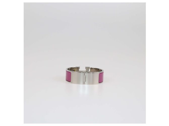 Bracelet PM Clic Clac H Rose Azalee d'Hermès - vue 3