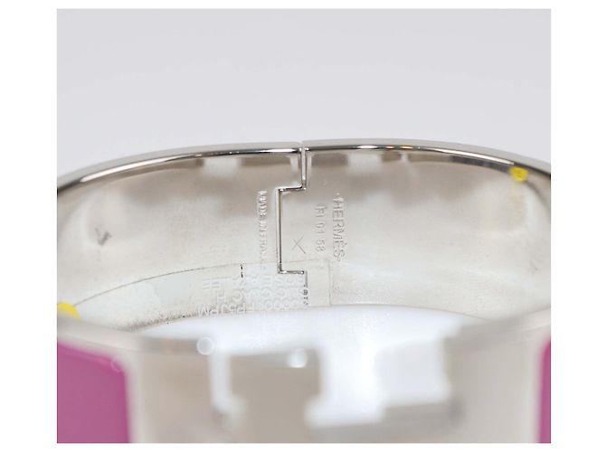 Bracelet PM Clic Clac H Rose Azalee d'Hermès - vue 4