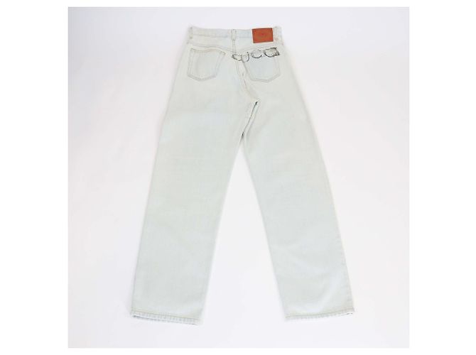 Pantalones de mezclilla azul lavado con botón Gucci - view 2