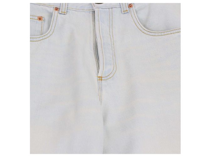 Pantalones de mezclilla azul lavado con botón Gucci - view 4